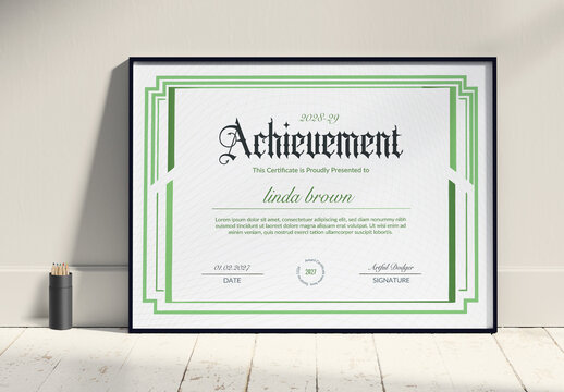Elegant Professional Certificate Design Template
