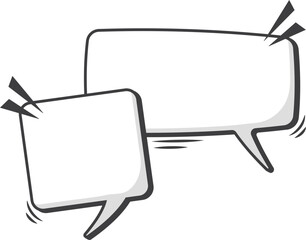 Fototapeta premium hand drawn speech bubble vector illustration