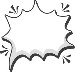 hand drawn speech bubble vector illustration