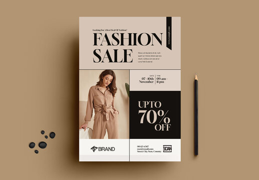 Modern And Elegant Fashion Sale Poster