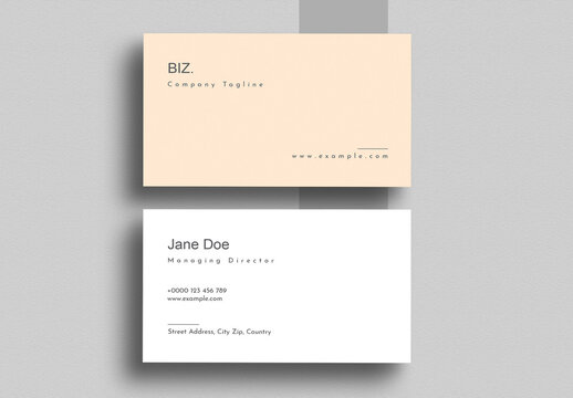 Minimalist Clean Business Card