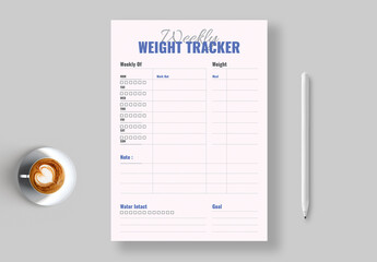 Weekly Weight Tracker for Fitness Progress