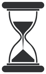 Hourglass Symbol for Time Passing, Sands of Time, Classic Timepiece, Hourglass Icon