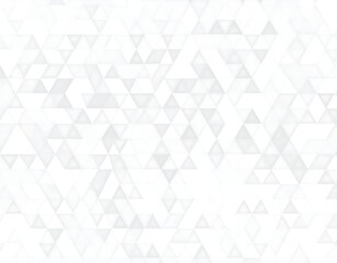 Fototapeta premium Abstract white background composed of numerous triangles in varying shades