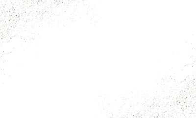 Abstract Brown Watercolor Light Splatter Confetti on Transparent Background