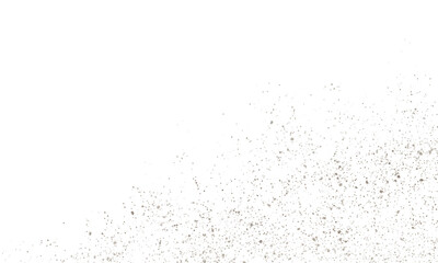 Abstract Brown Watercolor Light Splatter Confetti on Transparent Background
