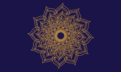 Creative modern and colorful mandala design.