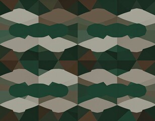 Geometric abstraction: a mesmerizing pattern of overlapping shapes and colors, creating a visually dynamic composition, evoking a sense of modern artistry.