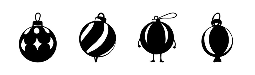 Festive christmas ornament ball vector illustration scalable icon