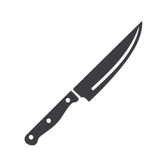 Kitchen knife illustration on white background, cooking, cutting tool, blade