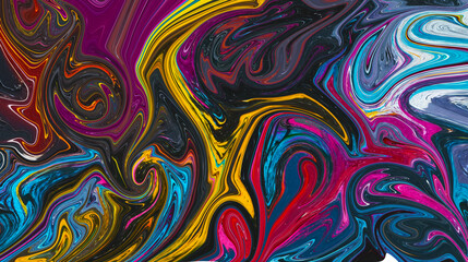 Vibrant Swirling Colors Abstract Liquid Art Background.