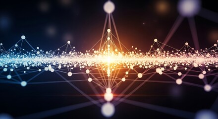 Interconnected Network - Data Flow and Communication in a Digital World.