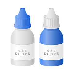 Eye Drop Bottles Used for Vision Care and Medical Treatment. Suitable for Pharmacy.