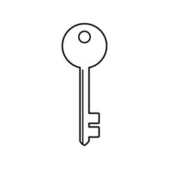  Key icon isolate on white background.