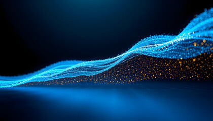 Abstract blue background with swirl and curve lines for futuristic technology design and business vector illustration