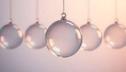 Stock Photo  Baubles, Ornaments, and Decorations on White, Red, and other Winter Holiday Backgrounds