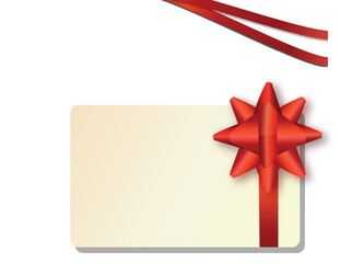 Holiday Greeting Card Set with Stylish Ribbons and Gift Decorations