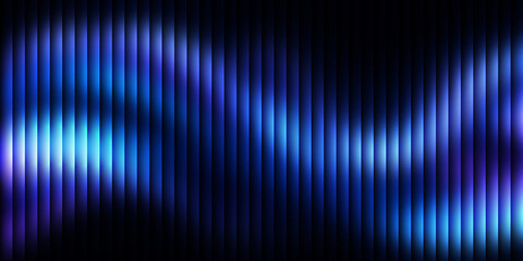 Abstract blue glowing background with vertical ribbed glass texture and soft light wave pattern. Modern digital design perfect for technology, luxury, and futuristic visuals. © Shahinur