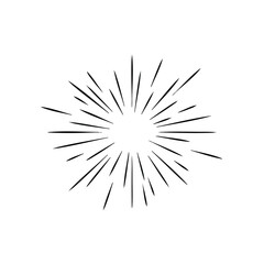 Dynamic Burst of Radiating Lines Creating a Starburst Effect with Sharp Edges and Symmetrical Pattern