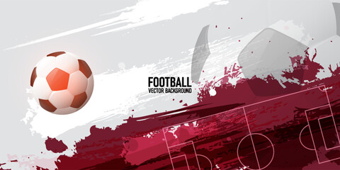 Abstract Soccer Background Design with Dynamic Motion and Sport Energy