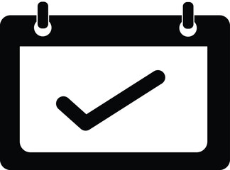 Complete event icon. Event calendar sign. Calendar symbol. flat style.