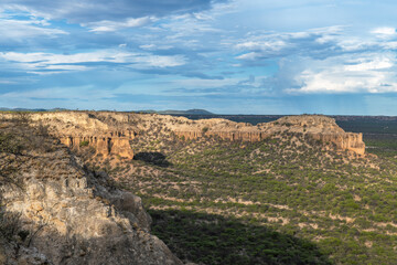 View from the Ugab Terraces into the Ugab River Valley, Namibia