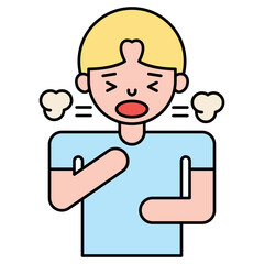 Coughing icon