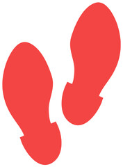 Simple Human Footstep Shape
