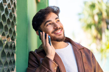 Handsome Arab man at outdoors