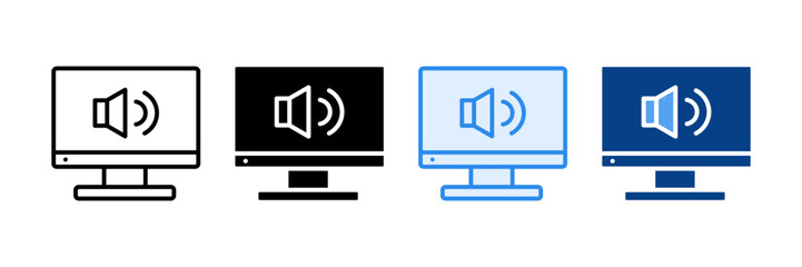 Screen Reader Icon Set Multiple Style Collection