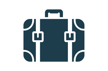 Minimal Luggage Bag Icon  