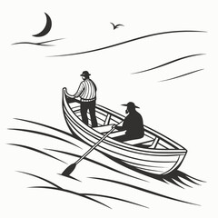 fishing in the morning