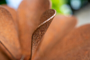 Rustic Metal Sculpture Close-Up – Industrial Texture and Detail