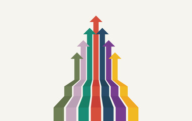 Abstract arrow direction. Business investment to success. financial data graph strategy. Technology background. High speed.