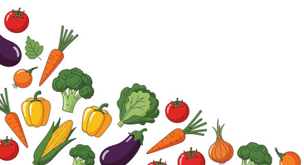 Fresh harvest of colorful vegetables, perfect for healthy eating campaigns and vibrant food promotions, showcasing the beauty of farm-fresh produce