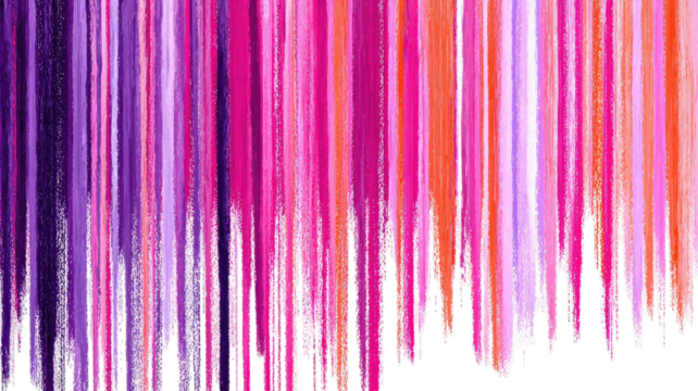 Colorful vertical lines in pink and purple hues creating vibrant smooth gradient pattern with modern abstract style on white background
