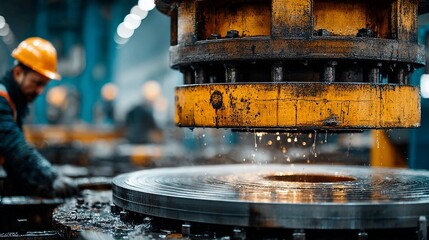 industry, manufacturing, worker, machinery, heavy, metal, production, factory, industrial, labor, engineering, equipment, technology, process, workshop, skilled, power, operational, precision