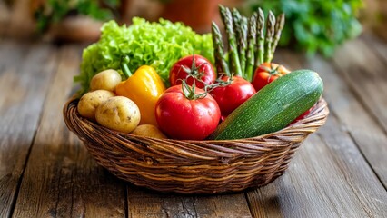 採れたての新鮮な野菜