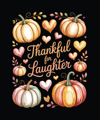 Thanksgiving Turkey Day Vector Illustration | Happy Thanksgiving Typography Design | Cute Turkey Character Graphic | Autumn Harvest Celebration | Fall Leaves and Pumpkin Feast Gobble Holiday Artwork