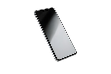 Modern smartphone with blank screen, isolated. Mobile technology.