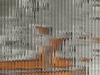 Naklejka premium Abstract textured background with distorted human figure and wooden surface