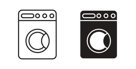 Laundry icon concept. Logo symbol for web and mobile. Pixel Perfect.