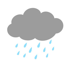 Rainy and cloud cartoon 