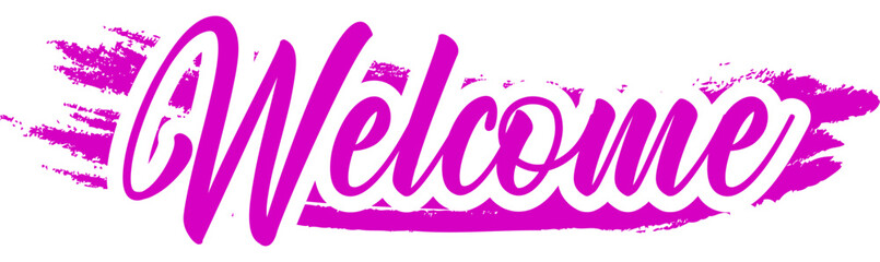 Colourful Welcome Text Design | Creative Greeting Banner for Invitations, Events & Celebrations