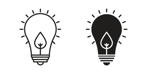 ECO Energy icon concept. Logo symbol for web and mobile. Pixel Perfect.