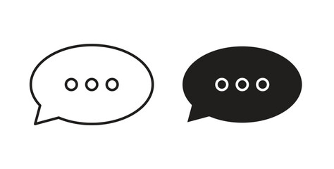 Comment icon concept. Logo symbol for web and mobile. Pixel Perfect.