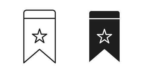 Bookmark icon concept. Logo symbol for web and mobile. Pixel Perfect.