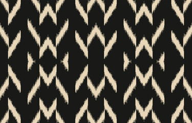 Ethnic abstract ikat art. Aztec ornament print. geometric ethnic pattern seamless  color oriental.  Design for background ,curtain, carpet, wallpaper, clothing, wrapping, Batik, vector illustration.