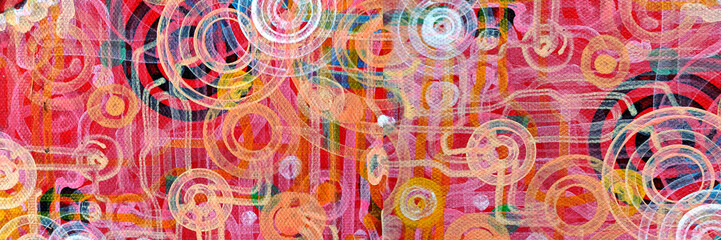 Colorful abstract background art painting with brush strokes and splashes,design modren art