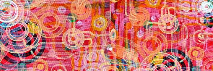 Colorful abstract background art painting with brush strokes and splashes,design modren art